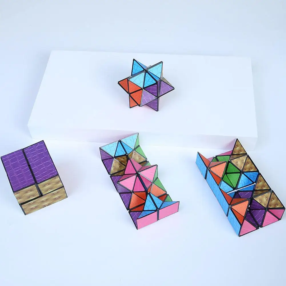 Kreativer Stern Geometrischer Magnetwürfel Vielseitiges Unendliches Antistress-Schreibtischspielzeug aus ABS-Material Wasserdichter Zauberwürfel – Detail 24