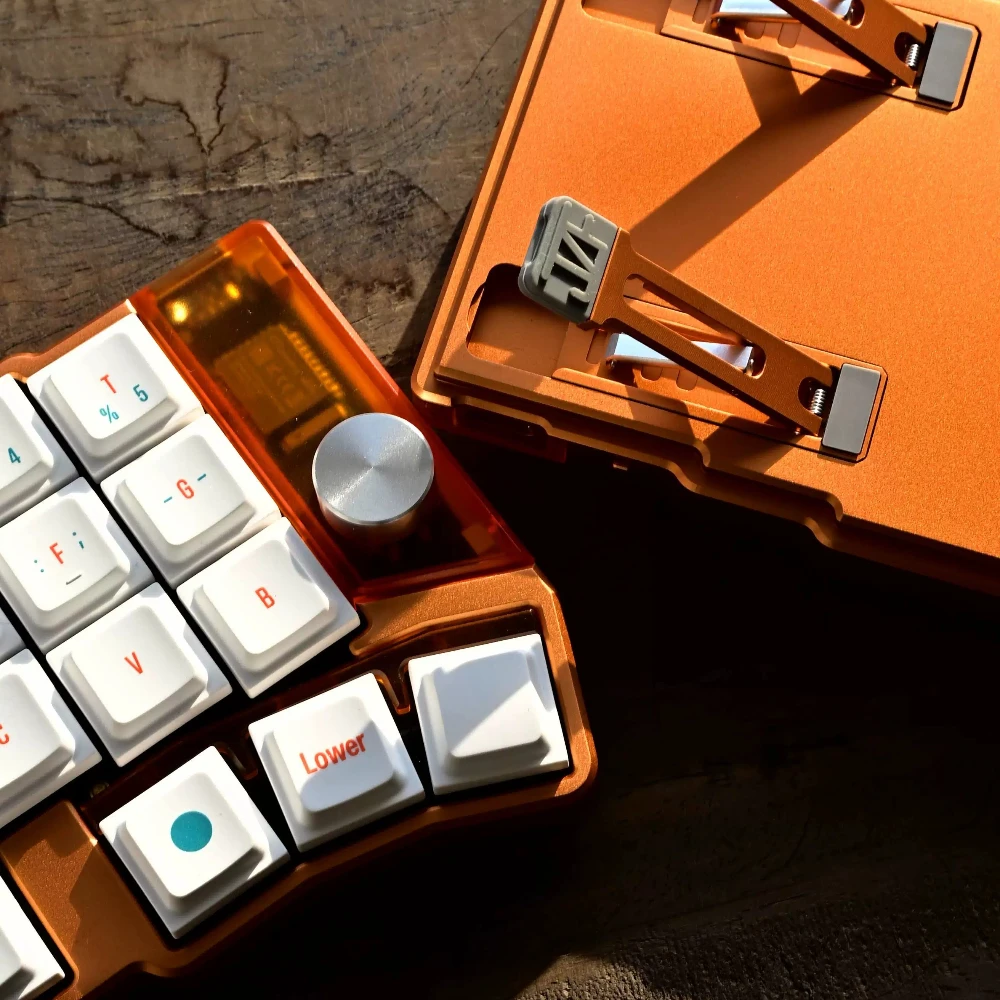 Jezailfunder Cornix Split Wired Keyboard 3×6 Mini Layout 6063 Aluminum Shell VIAL Remappable Kaih Zhichun Mini Linear Switchs