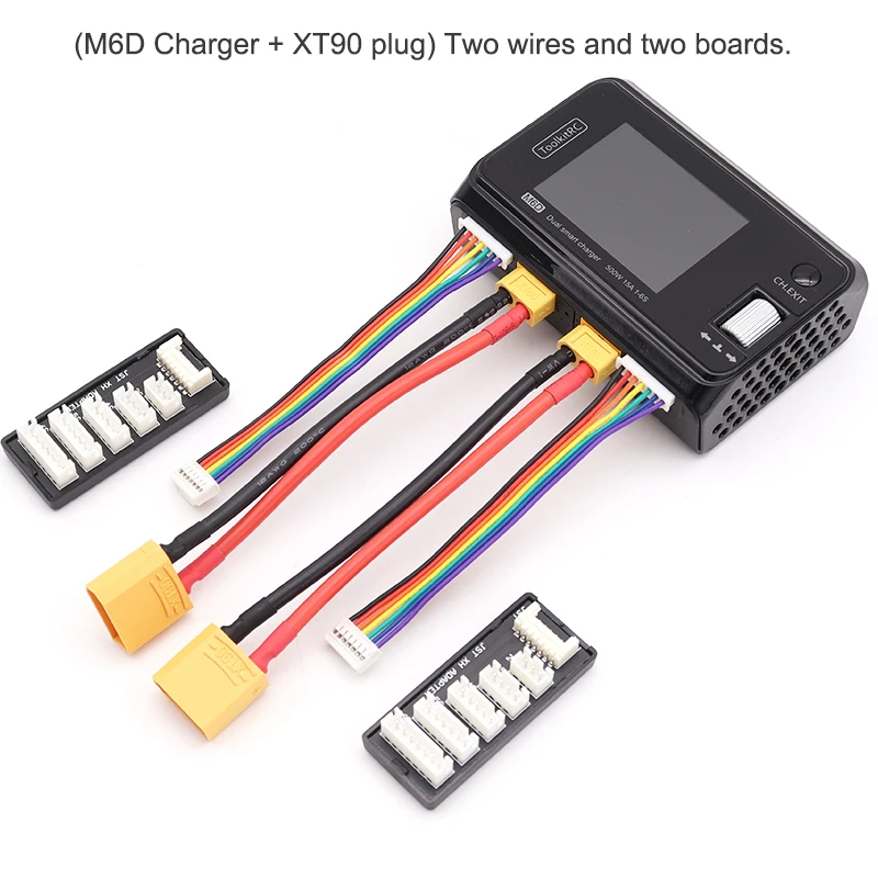 ToolkitRC M6D 500W 15A DC Dual Channel MINI Smart Charger Discharger For 1-6S Lipo Battery FPV Model Spare Parts