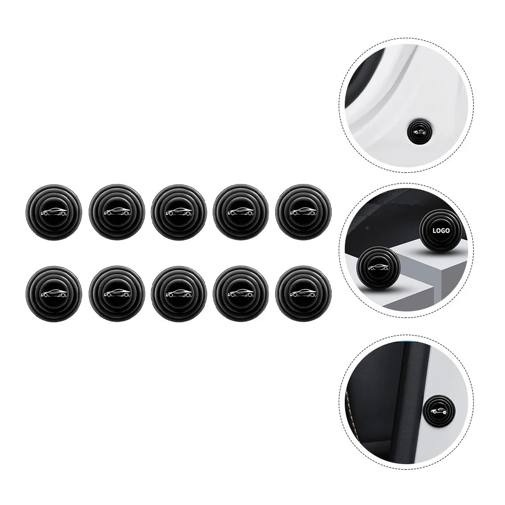 12 Pcs Shock Absorbing Gasket Bumper Shock-proof Accessories Pads Protection Sticker Car Door Sealing Pvc Anti-collision
