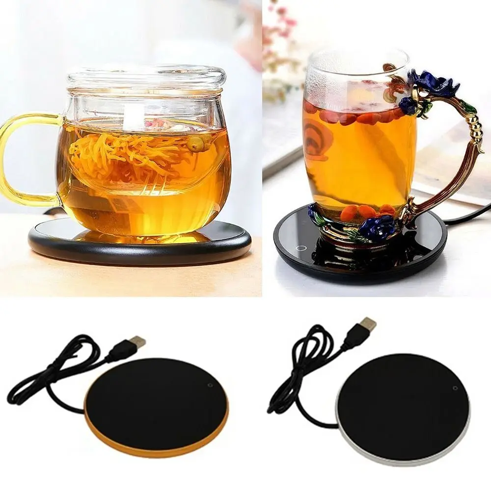 USB Powered USB Cup Warmer 55°C Constant Constant Temperature Coffee Heating Pad Portable Electric Heating Tea Warmer Pad
