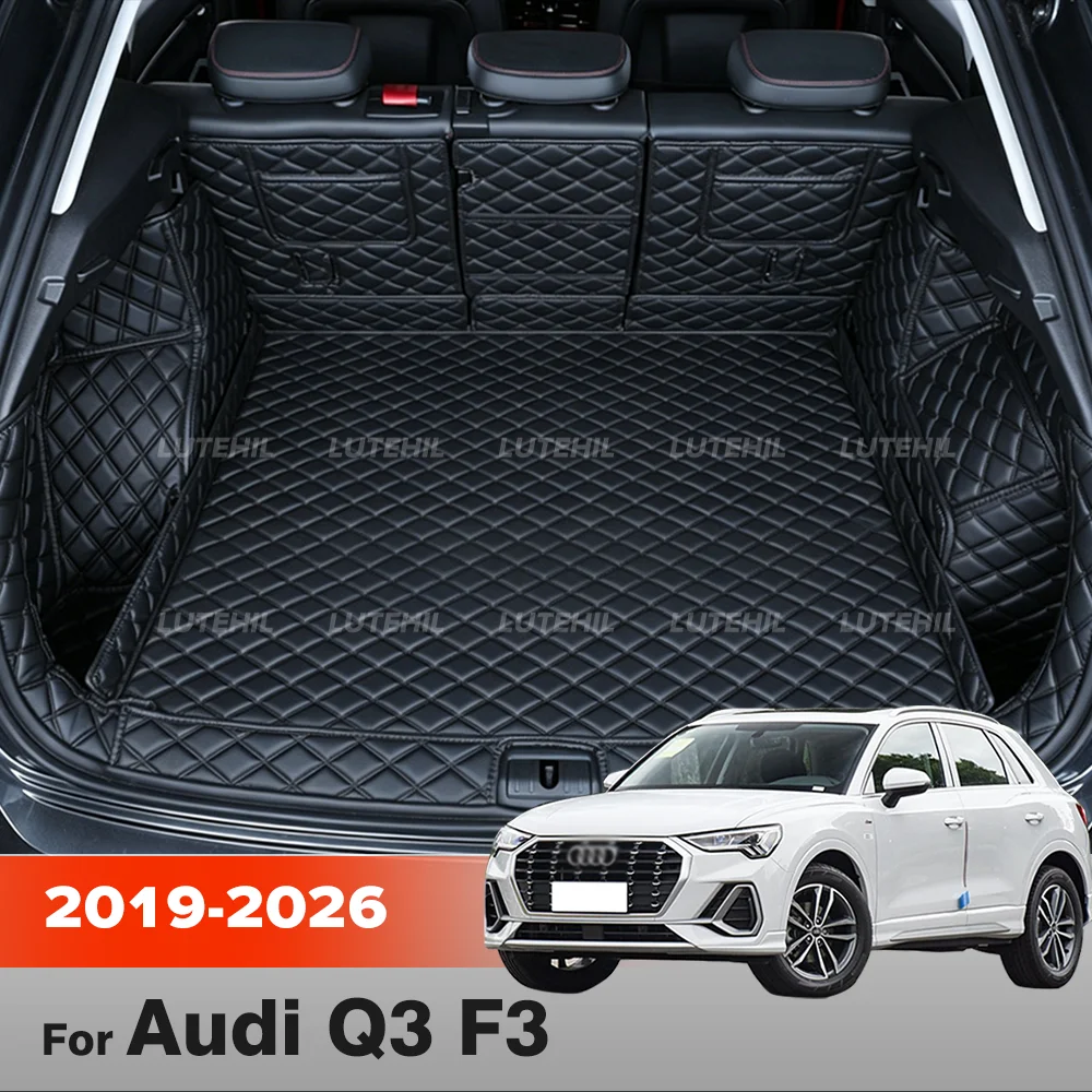For Audi Q3 F3 2019-2026 25 24 23 22 3D Car Trunk Mat Pad Auto Cargo Liner Trunk Liner All Weather Rear Trunk Cargo Mat
