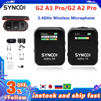 SYNCO G2A1 G2 A1 Wireless Lavalier Microphone System for Smartphone Laptop DSLR Tablet Camcorder Recorder Pk Comica