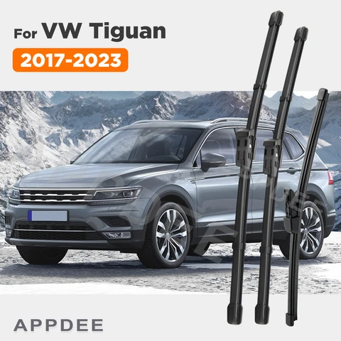 Набор щёток стеклоочистителя APPDEE LHD для VW Tiguan MK2 2017-2019 2020 2021 2022 2023, лобовое стекло 26 дюймов + 21 дюйм + 14 дюймов