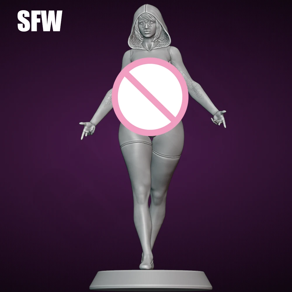 Figurine Sexy Lady GwenNSFW en résine, jouet artisanal, Statue de réduction Miniature non assemblée, Kits non peints, 1/24