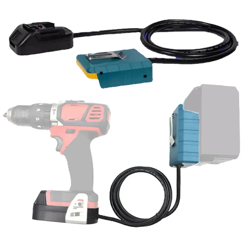 Herramienta de cable de extensión de batería de 1,5 metros, adecuado para Makita, Bosch, Milwaukee, Dewalt, baterías de litio de 18V y 20V