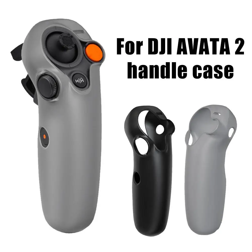 Dji avata 2/rc movimento 3 capa protetora de silicone, anti-queda, anti-riscos, à prova de poeira e suor, preto/cinza