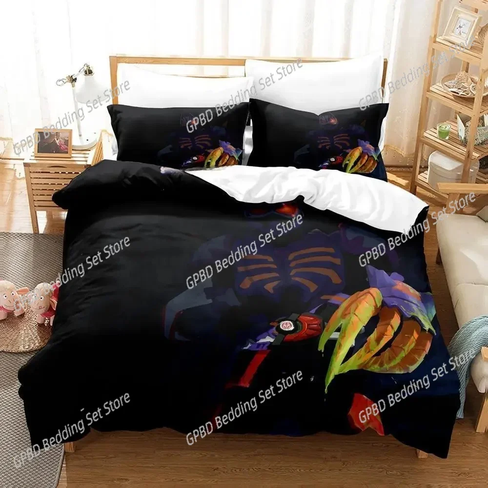 Kamen Rider Geats Bedding Set Single Twin Full Queen King Size Bed Set Adult Kid Bedroom Duvet cover Sets 3D Anime Bed Sheet Set