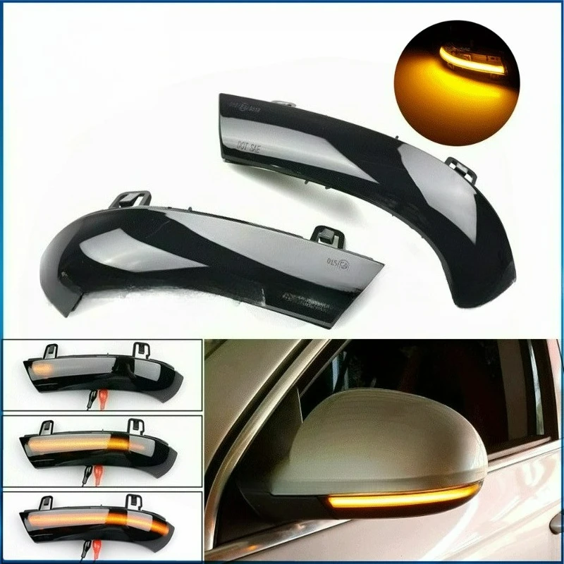 

Poer для VW GOLF 5 GTI Jetta MK5 Passat B5.5 B6 Sharan 03-10 светодиодный динамический указатель поворота, мигалка с проточной водой, мигающий свет