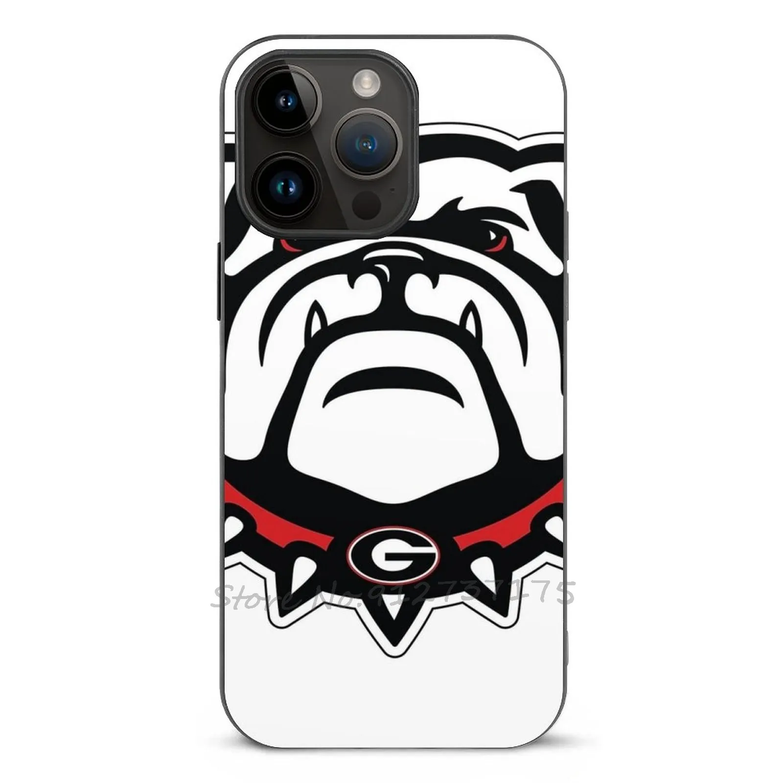 Georgia Bulldog Head Phone Case For Iphone 16 15 14 13 12 11 Plus Pro Max Mini Xr 7 8 Tpu Soft Silicone Cover Uga Georgia