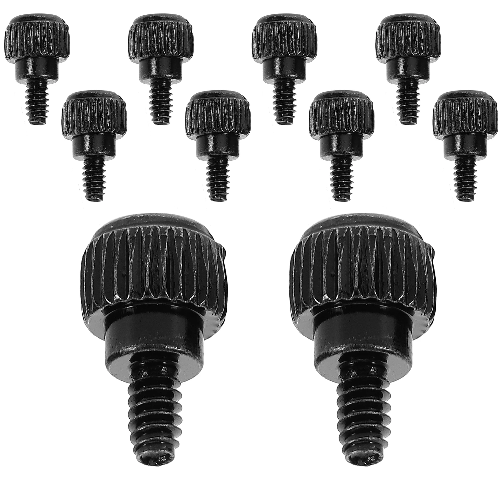 

10Pcs Computer Case Thumb Screws Ergonomic Design Quick Side Panel Removal Time Saving Durable Carbon Steel Knurled Thumb Screws