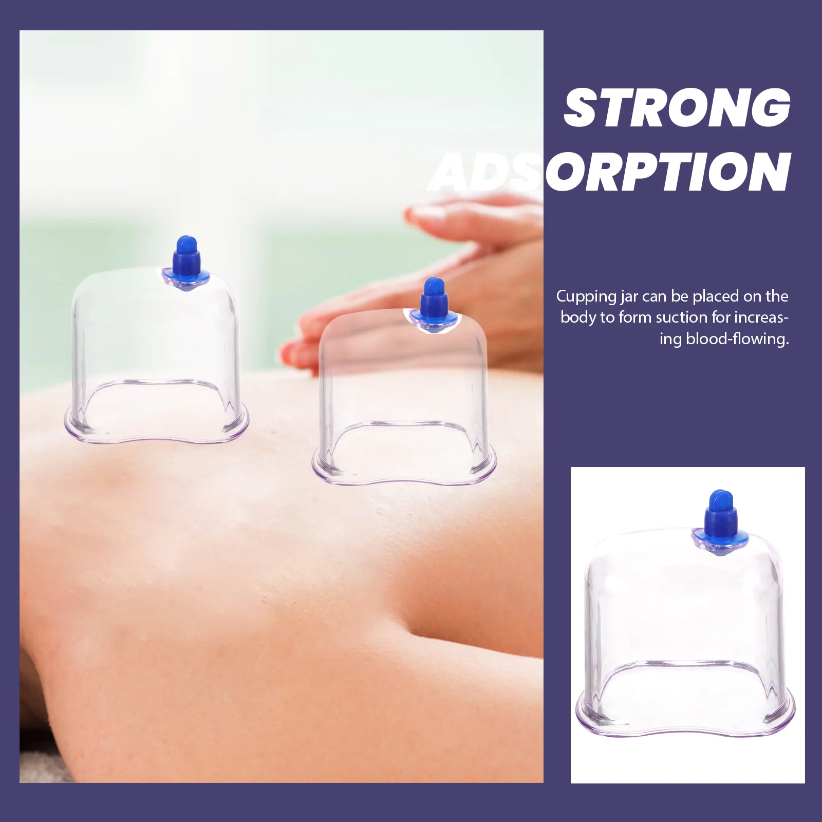 Vacuum Cupping Device Body Caring Tool Relaxing Household Massage Suction Cups Jar PC Professional Facial Tools