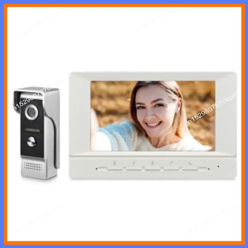 BAAE Video Intercom System Video Doorbell 7 Inches Support Unlock Monitoring For Villa Home EU Plug