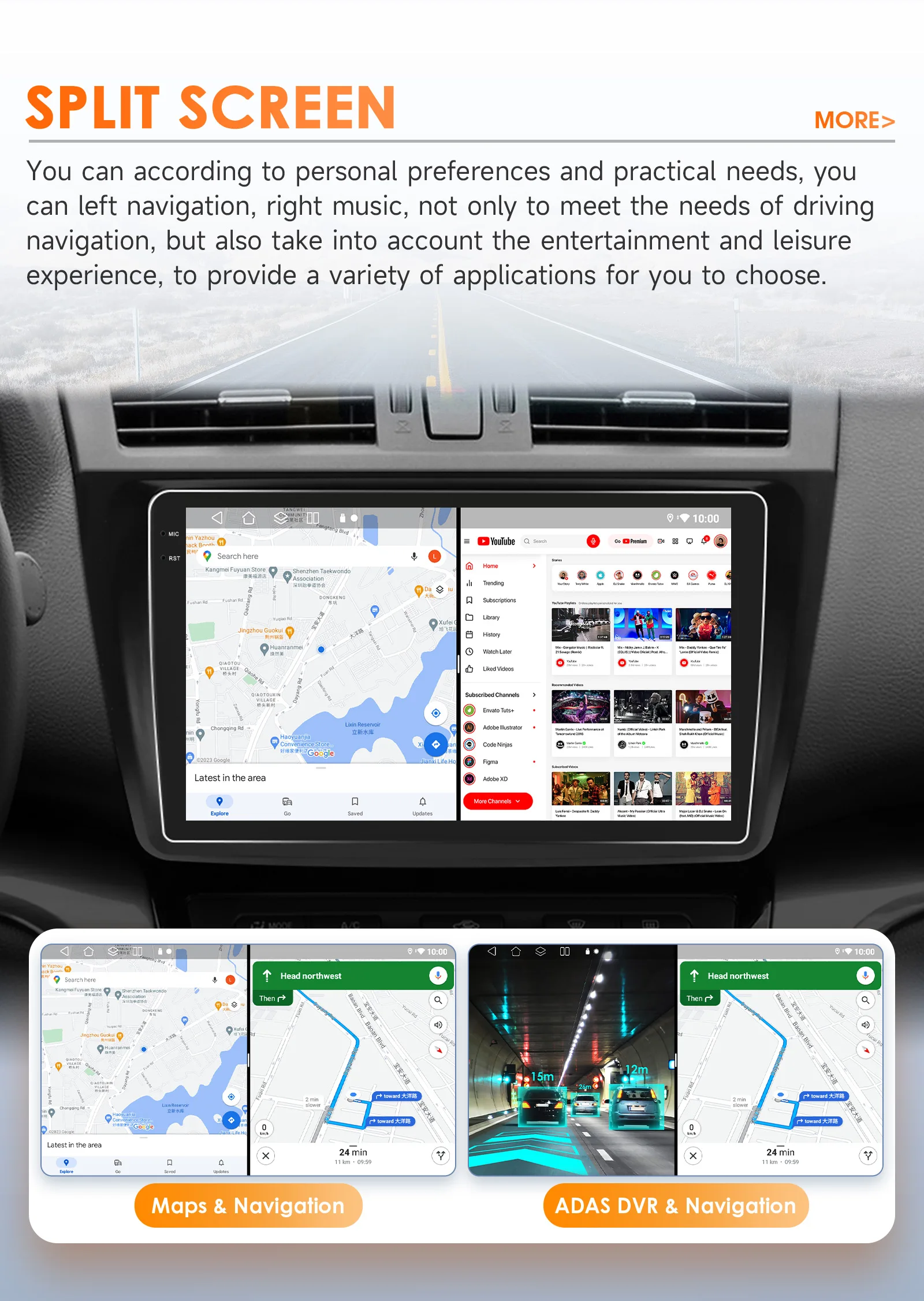 Hizpo 2Din 9inch Android Auto Car Radio for Mazda 6 2007 - 2012 CarPlay Screen GPS Navigation 4G BT WiFi SWC DSP RDS 360° Cam