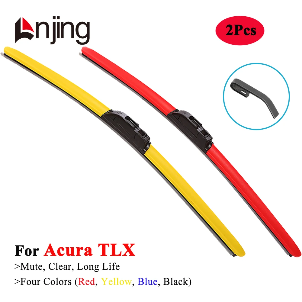 

LNJING Colorful Hybrid Wiper Blades For Acura TLX UB 2014 2015 2016 2017 2019 2020 2021 2022 2023 2024 Car Exterior Accessories