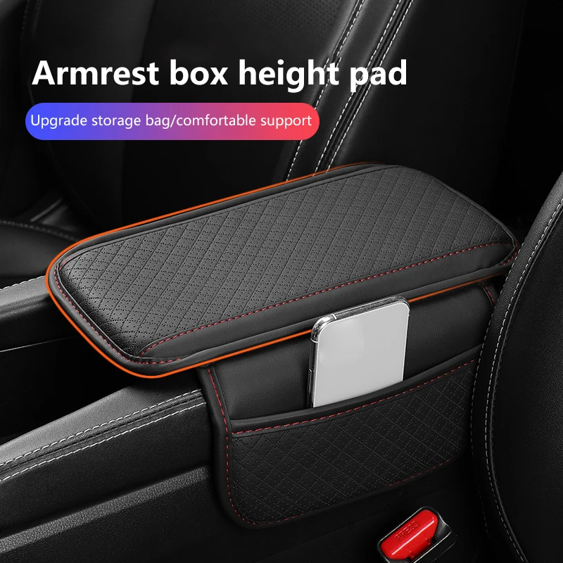 Car Armrest Mat Center Console Arm Rest Protection Cushion Universal Auto Armrests Storage Box Cover Pad Car Antifouling