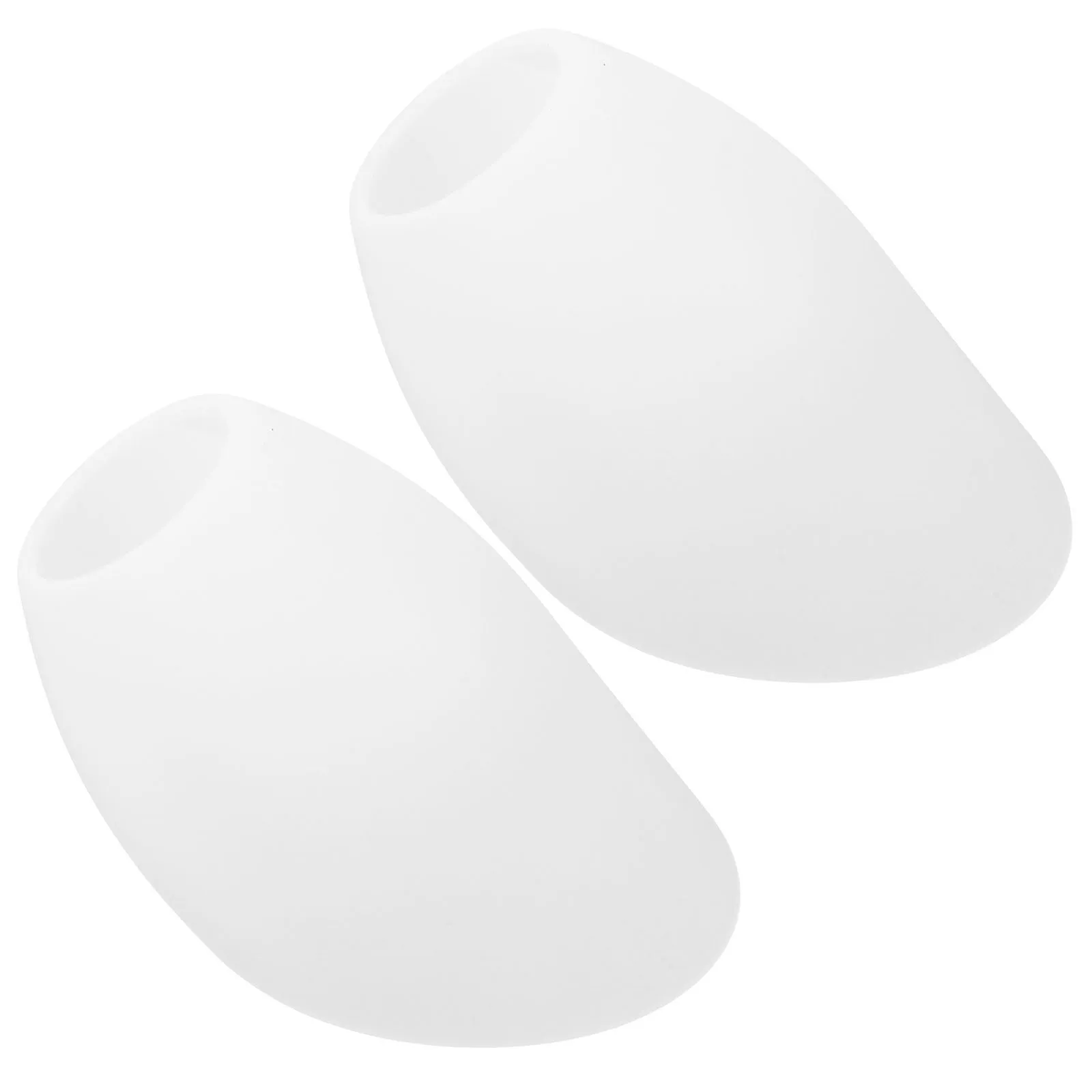

2 Pcs White Plastic Semicircular Mushroom Lampshade 25mm Desk Floor Lamps Covers Bedside Shade Replacement Acrylic Lighting