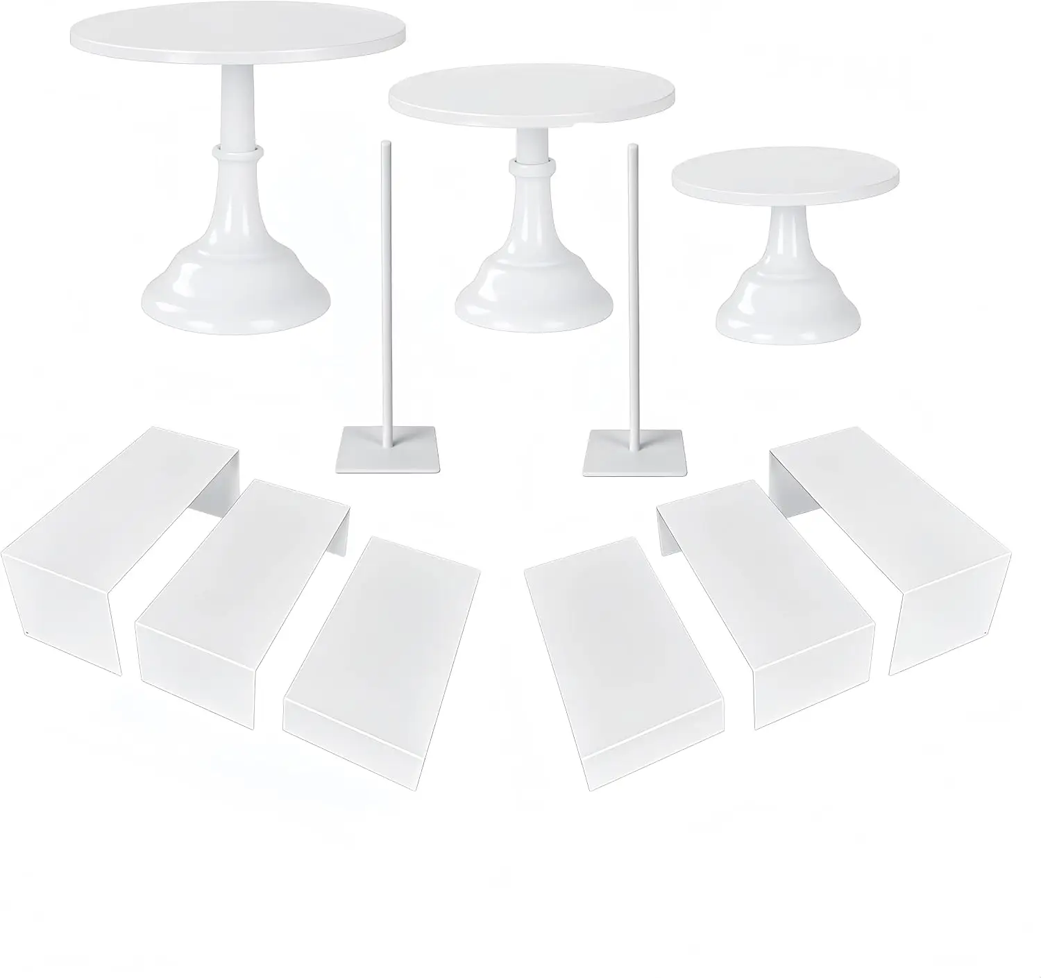 11-teiliges Rundes Weißes Meta – Display Risers Set Bewertung und Preis