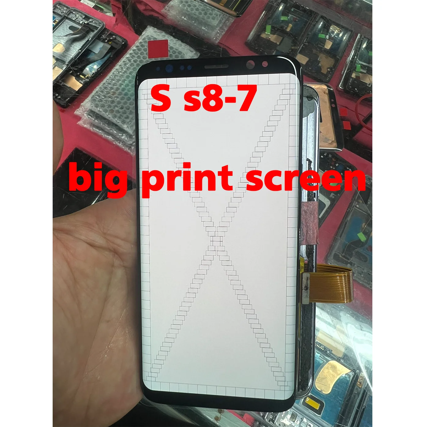 Ori LCD AMOLED For Samsung Galaxy S8 SM-G950B G950W G950U G950 Super AMOLED LCD Display Assembly Screen Replacement With Defects
