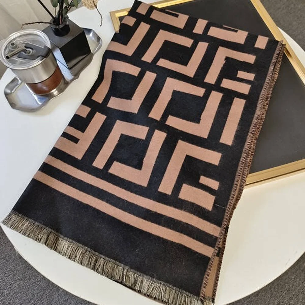 

High Quality Double-sided Jacquard Wool Like Scarf For Keeping Warm, Fashionable And Versatile Women's New Cashmere Shawl