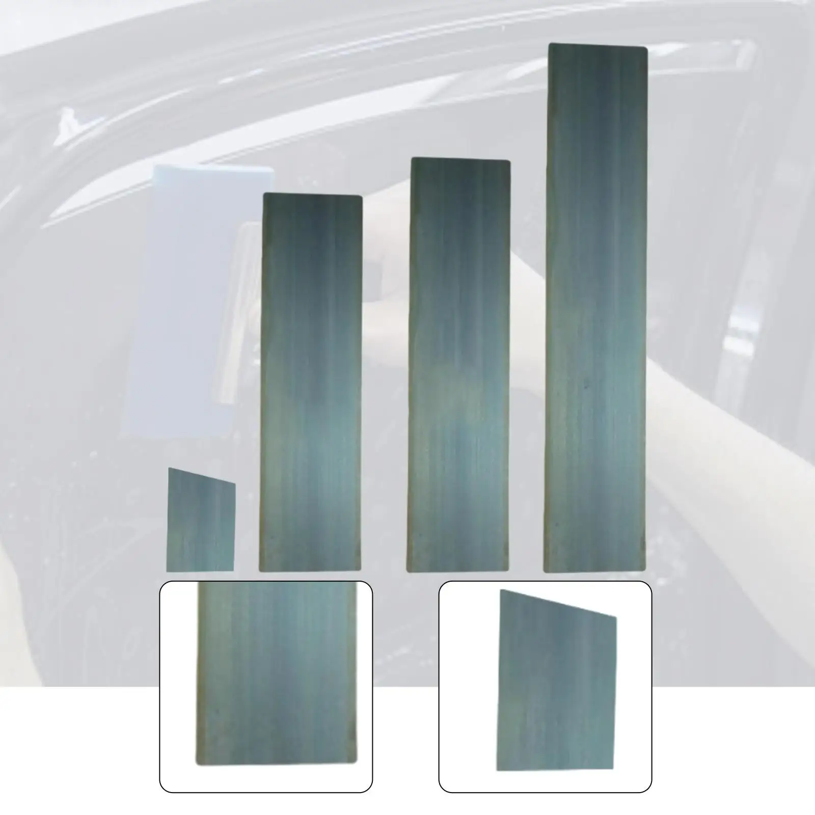 4 szt. Narzędzie do rozprowadzania wypełniacza samochodowego, rakla do naklejek, narzędzie ręczne, stalowy skrobak do folii, do wypełniacza, szpachli, glazury, dekoracji domu