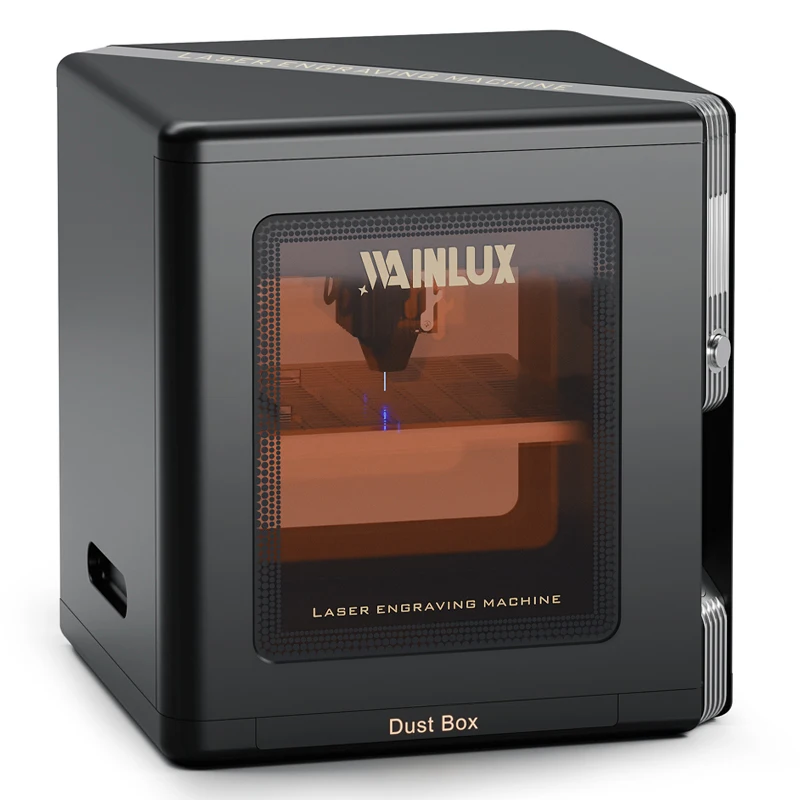 Wainlux-ミニブルーレーザー彫刻機、k8、究極のデスクトップ、生産性の