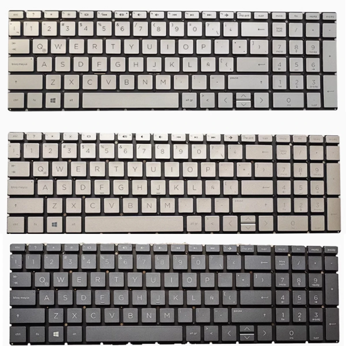 Latin Spanish Keyboard for HP 15-CX 15-CR 15-CW 15-CS 15-CN 15-DA 15-DB 15-DF 15-DK 15-DR 15-DS 15-DU 15-DW 15-DX 15-DY BACKLIT