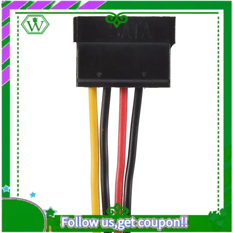 Reliable-SATA Power Female To Molex Male Adapter Converter Cable, 6-Inch