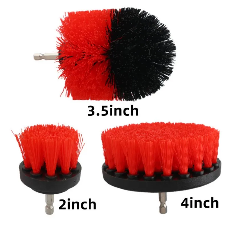 

2/3.5/4'' Brush Attachment Set Power Scrubber Brush Car Polisher Bathroom Cleaning Kit with Extender Kitchen Cleaning Tools