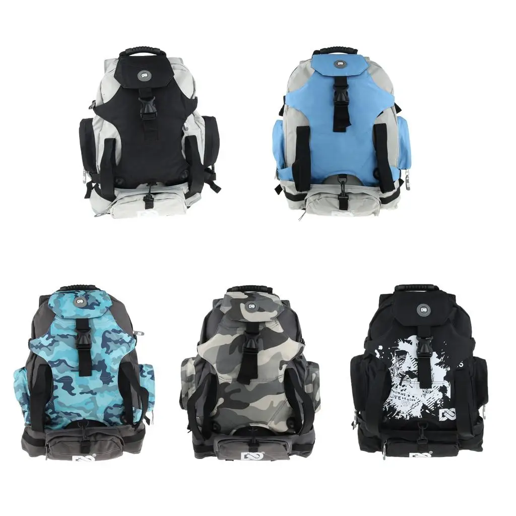 Skatepack Roller Shoulder Backpack for Men Women Skating Bag