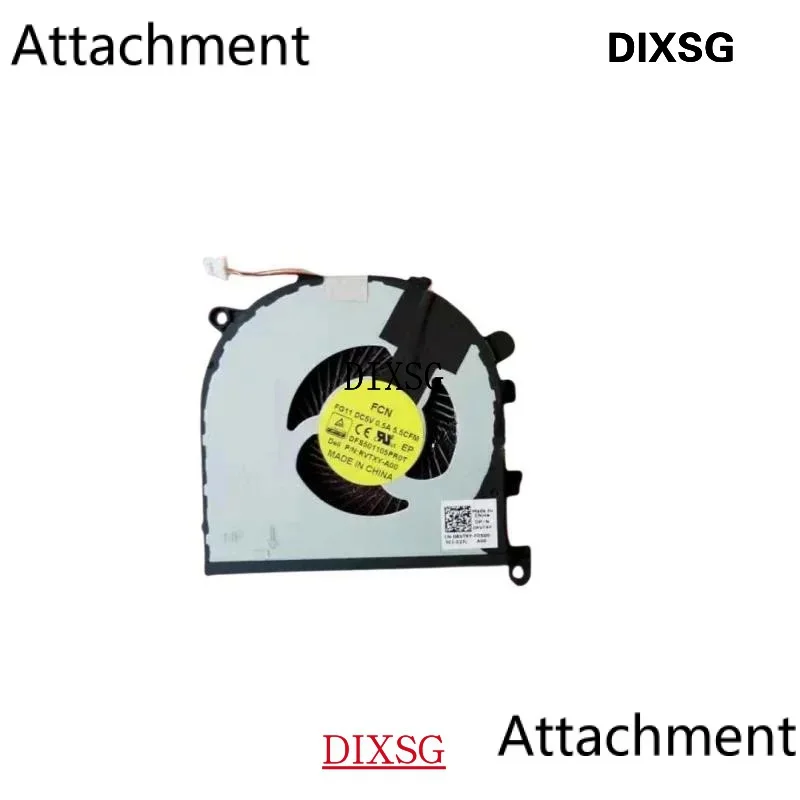 Original  laptop CPU GPU Cooling fan for Dell XPS 15 9550 Precision 15 5510 DFS501105PR0T DFS501105PQ0T 0RVTXY 036CV9