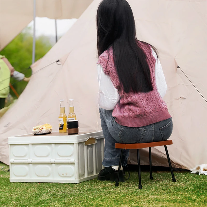 

Portable Folding Chair For Outdoor Camping Small Horse-shaped Stool Lightweight Climbing Break Equipment Carry A Chair With You