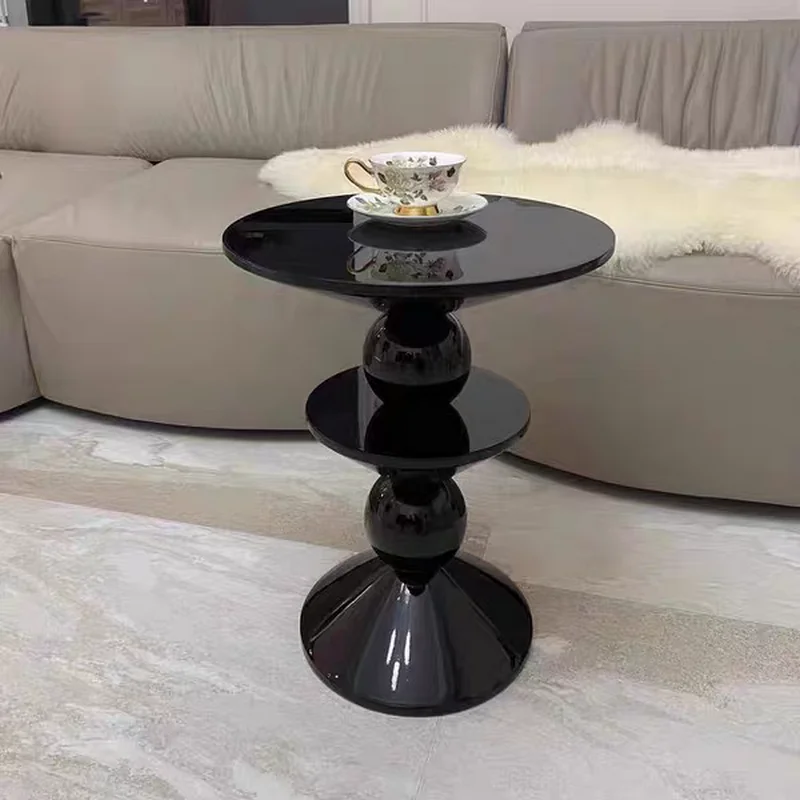 Retro corner table, creative circular edge table, modern coffee table, sofa edge table YX840TB