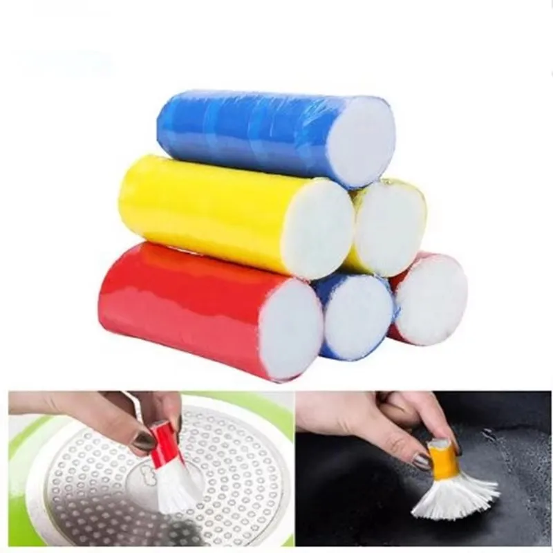 2Pcs Magic Stainless Steel Cleaning Brushes Rod Stick Metal Rust Remover Cleaning Stick Pot Brush Kitchen Clean Tools