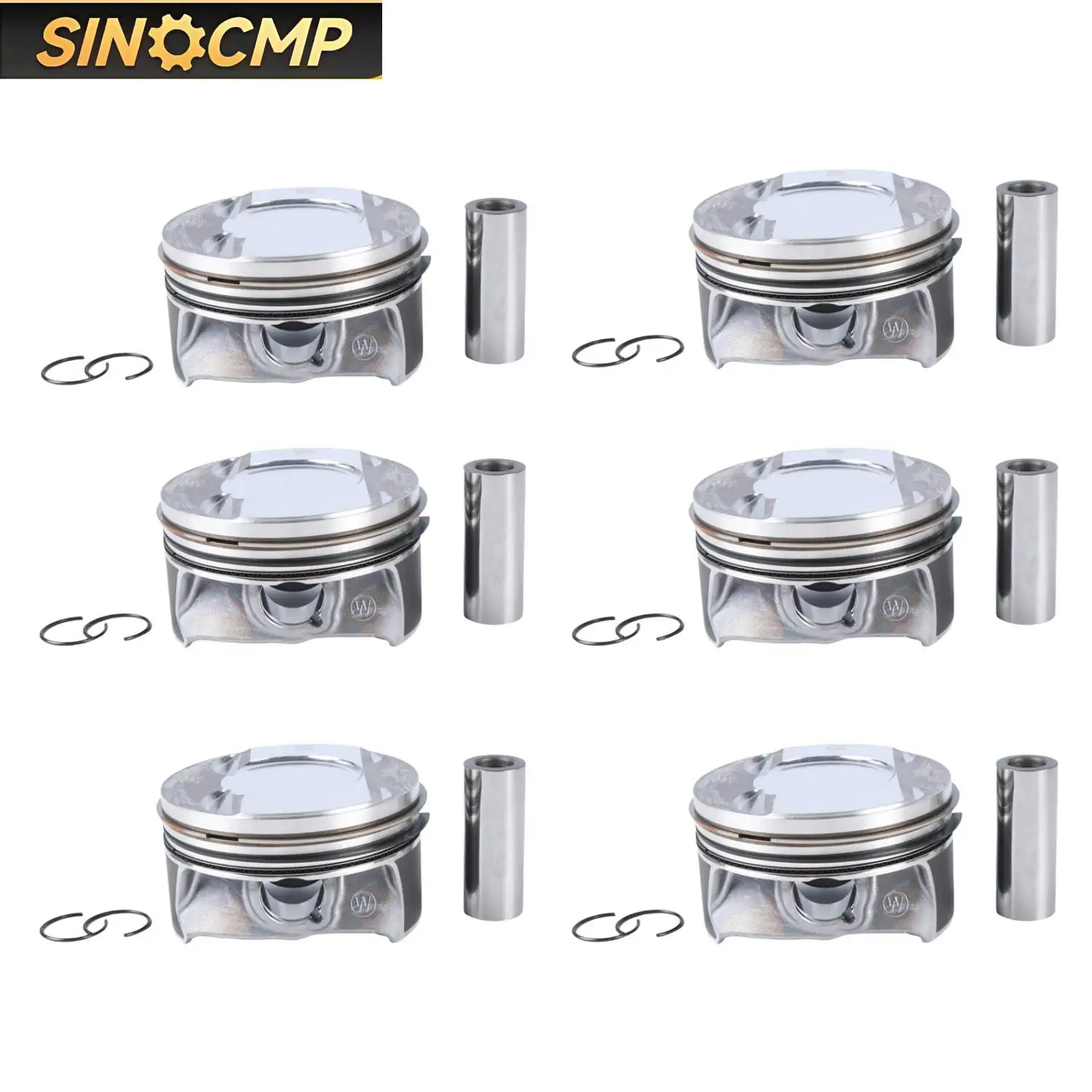 

9A710706531 9A710706630 9A710706631 9A710706530 Pistons Rings Set For Porsche Audi A6 A7 A8 S4 S5 B9 EA839 3.0L Parts 6 Pcs