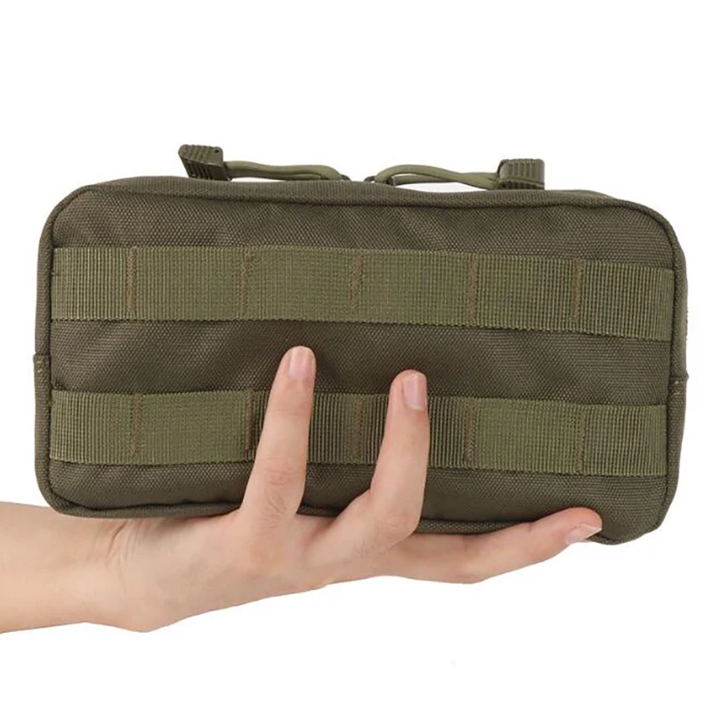 Bolso de mano con cinturón Molle de camuflaje, bolsa de viaje impermeable para teléfono móvil