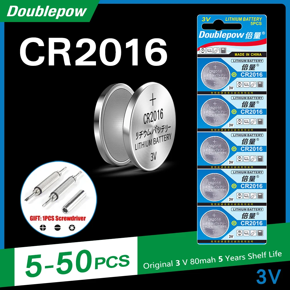 5-50PCS CR2016 3V B…
