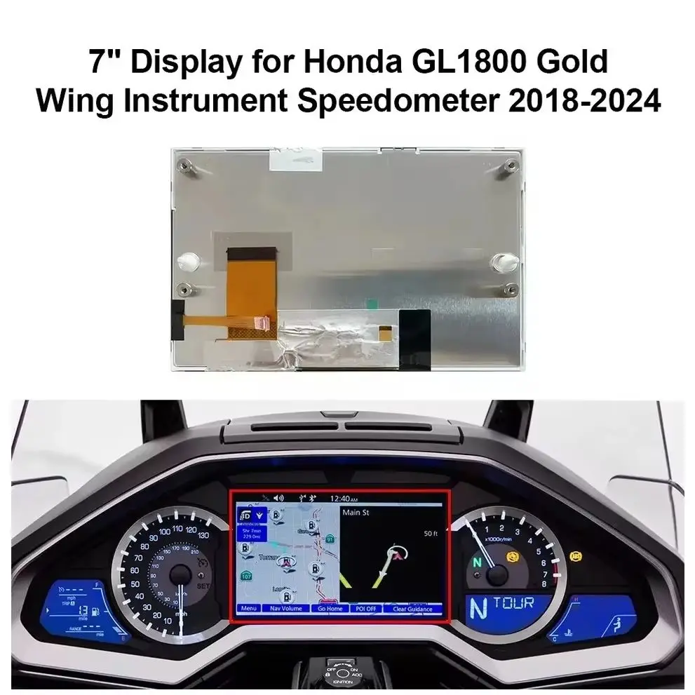 7"-Display für Honda GL1800 Gold Wing Instrumententafel Tachometer LCD-Bildschirm – Detail 2