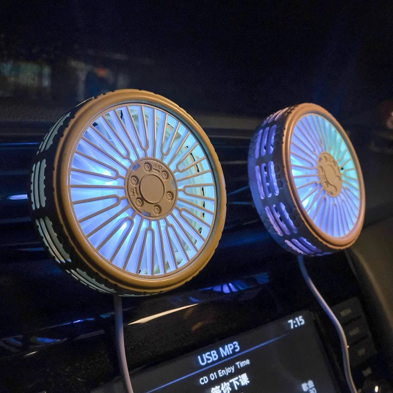 

3.5 Inch for Car with Scent LED Light CE KC South Korea 5V USB Car Fan Usb air Cooler Vehicle Automotive Mounted Mini Fan