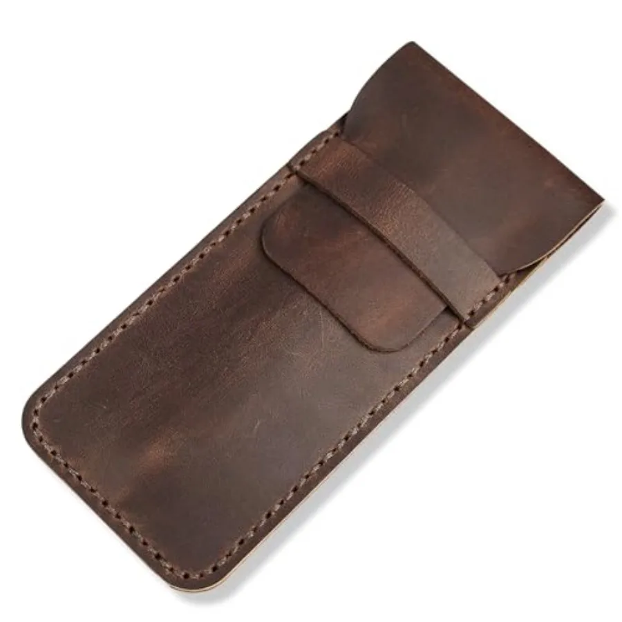 

Чехол для ручек из натуральной кожи, футляр для нескольких ручек, защитный чехол для перьевых ручек