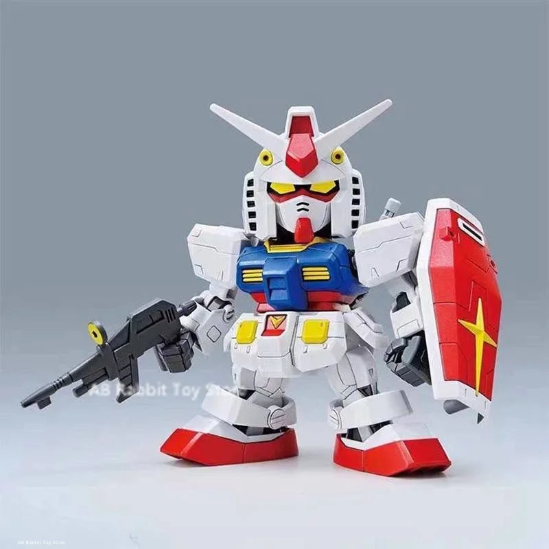 Bandai Gundam Hello Kitty RX-78-2SD Assembly Model SD Kt 012gto Anime Figures Pvc Statue Doll Collection Decor Kids Toys Gifts