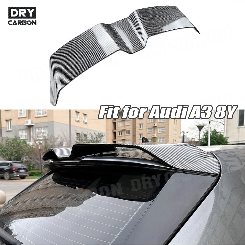 

ABS Material Tail Top Wind Spoilers For Audi A3 8Y Sportback 2021+ Rear Trunk Spoiler Rear Wing Auto Tuning Body Kits