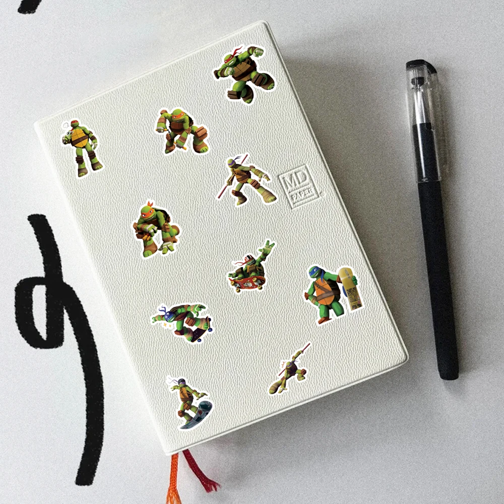 40pcs Teenage Mutant Ninja Turtles Stickers Can Be Used For Decoration Such As Thermos Cups, Wall Refrigerators, Computers, Etc