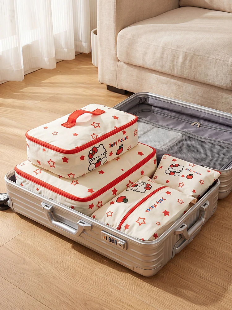旅行用収納バッグ4点セット-荷物整理用衣類オーガナイザー-歯ブラシバッグ-靴バッグ-旅行や外出に便利