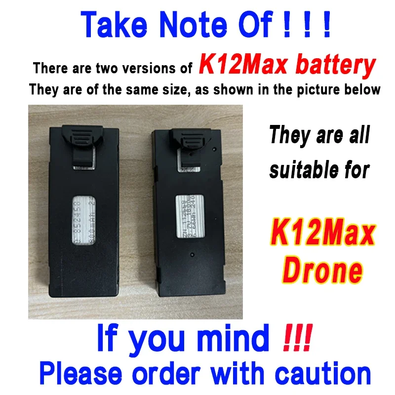 Original K12 Max Screen Controlled Version Drone Battery 3.7V 1800mAh Battery For K12 Max 4K HD Camera Dron Accessories Parts