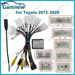 Car 16-pin Android Wire Harness Power Cable Adapter With Canbus For Toyota Corolla Camry RAV4 Crown Reiz