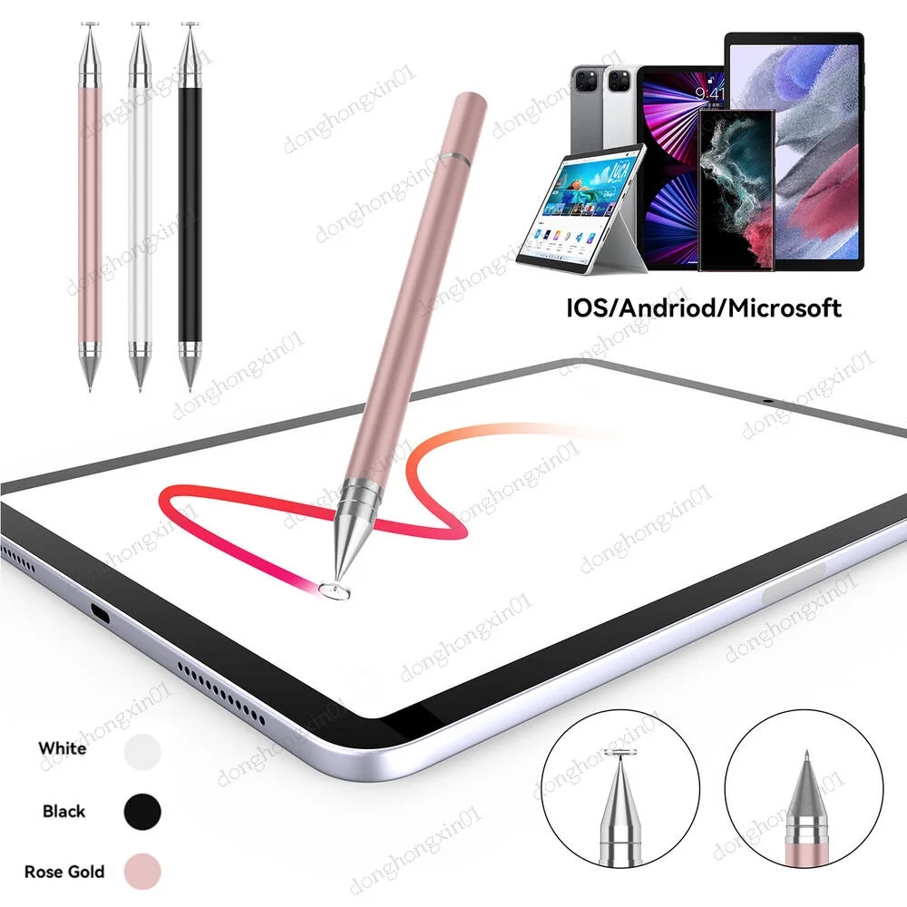 2 in 1 Stylus Pen Surface Pencil For Apple iPad 10th10.9 7 8 9th/Pro 11/Air 5/Mini Universal Android Phone Drawing Screen Pencil