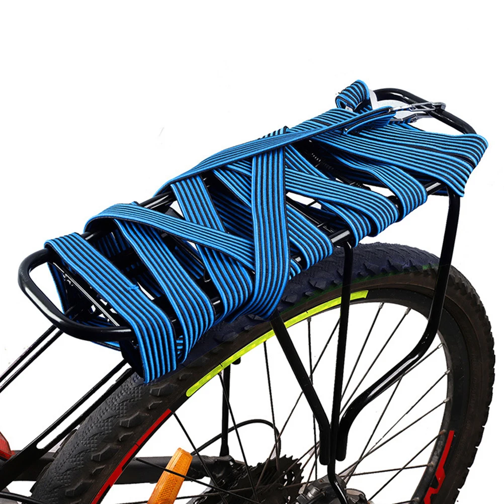 

Elastic Strap Binding Rope Durable Lightweight Carbon Steel Nylon Latex Bike Luggage Motorcycle Fixed Cord Reflective Blue