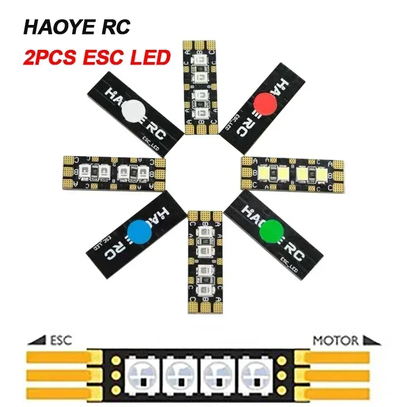 

Комплект гоночного дрона DIY FPV HAOYE RC ESC LED 1g 6S, удлинительная плата, двигатель RC, высокая яркость, светодиод, доступный в 5-дюймовом, 3 дюймах размеров