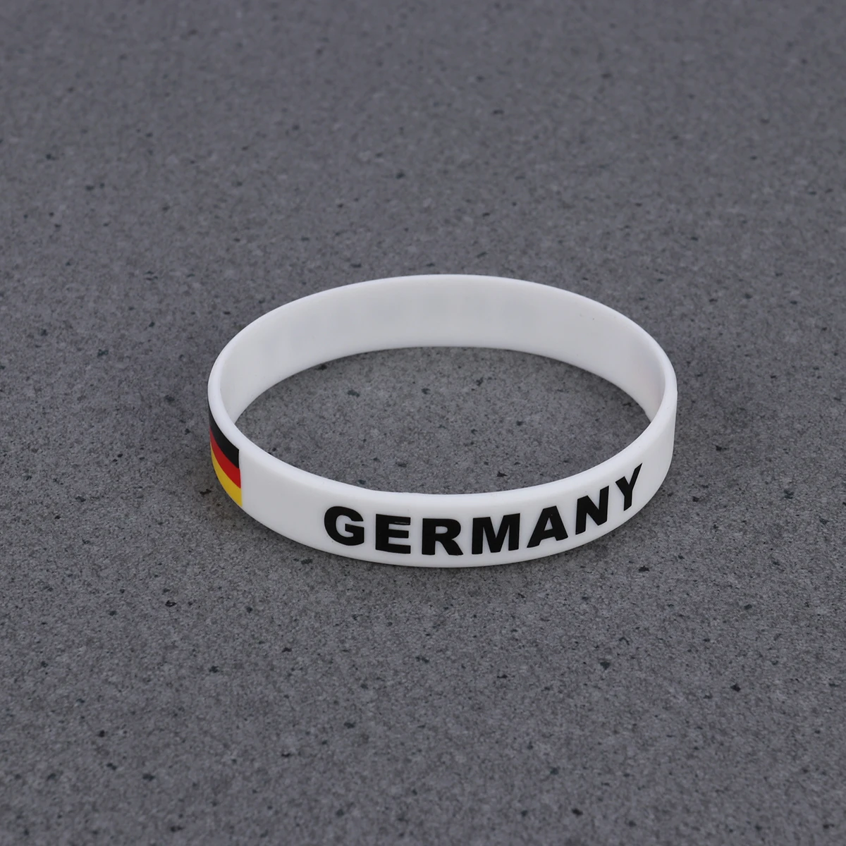 6 pcs Silicone Wristbands Country Flag Bracelets Durable Comfortable One Size Fits Most Fans Football Match Events
